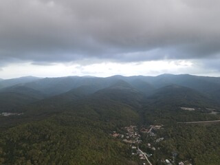 Obraz premium time lapse clouds over the mountains