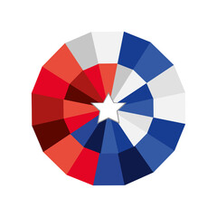 Obraz premium ornament american flag color