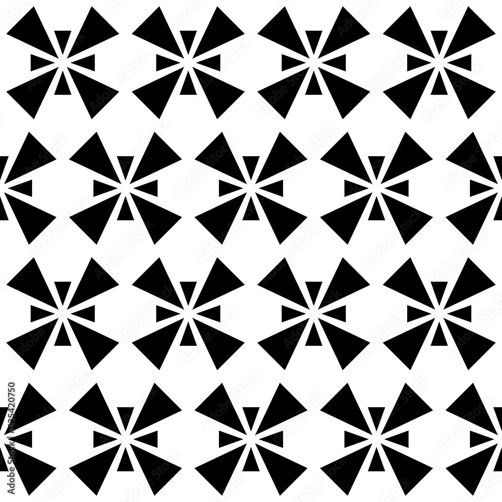 Poster Eight rays pattern. Vector seamless pattern.