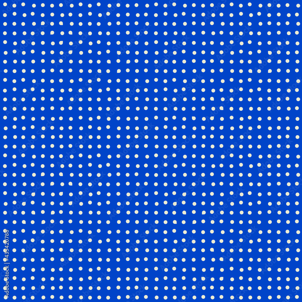 Poster Blue background and polka dots. Vector and seamless. 
Can be used as a pattern.