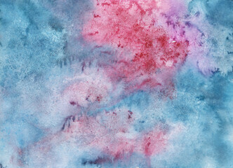 Watercolour drawing. Abstract background,bright colorful spots,Bright spots.