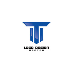 T Logo Design Vector