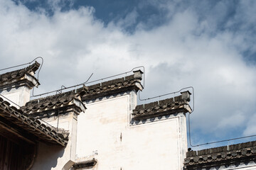 chinese traditional architecture against a blue sky