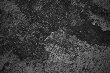 Fototapeta na wymiar Texture of a grungy black concrete wall as background. Dark gray concrete wall, 