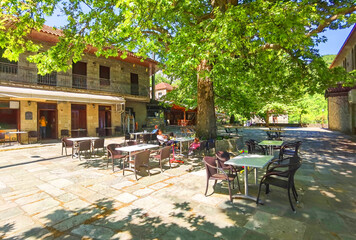 Fototapeta premium kipseli village in arta perfecture in spring season greece