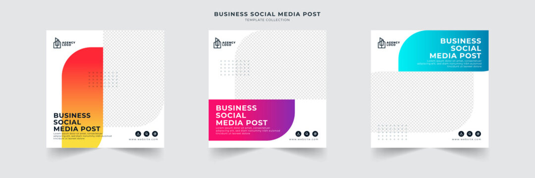 business social media post template