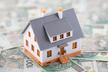 House model on polish money