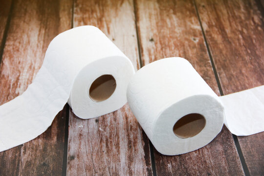 roll of soft white toilet paper