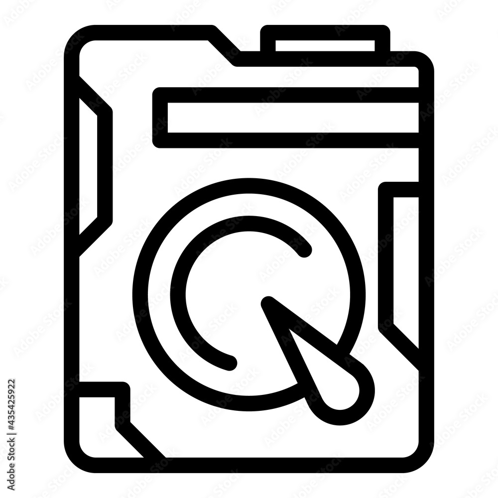 Poster computer service icon. outline computer service vector icon for web design isolated on white backgro