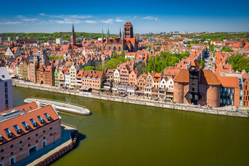 Beautiful architecture of the main city of Gdansk at summer. Poland © Patryk Kosmider