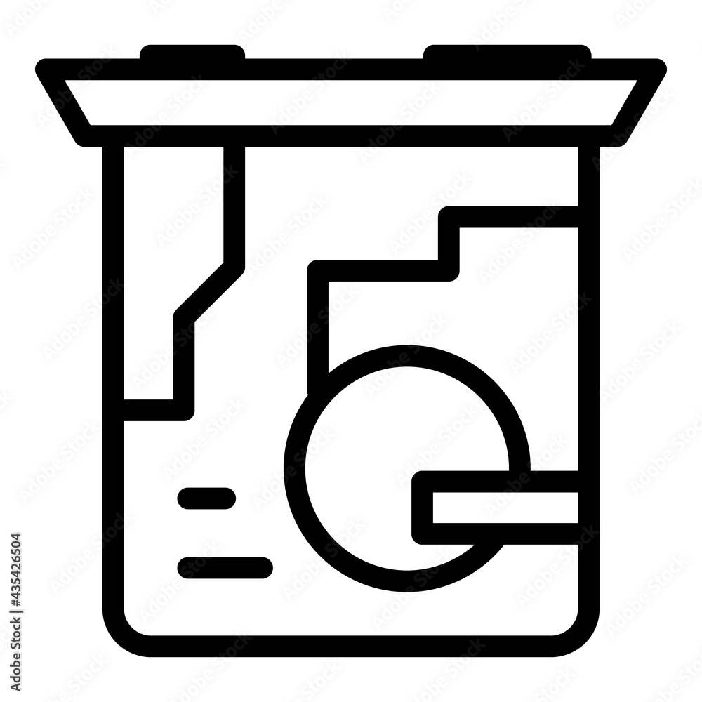 Poster laptop processor icon. outline laptop processor vector icon for web design isolated on white backgro