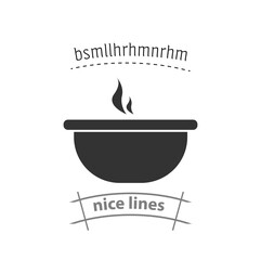 soup bowl simple vector icon. soup bowl isolated icon