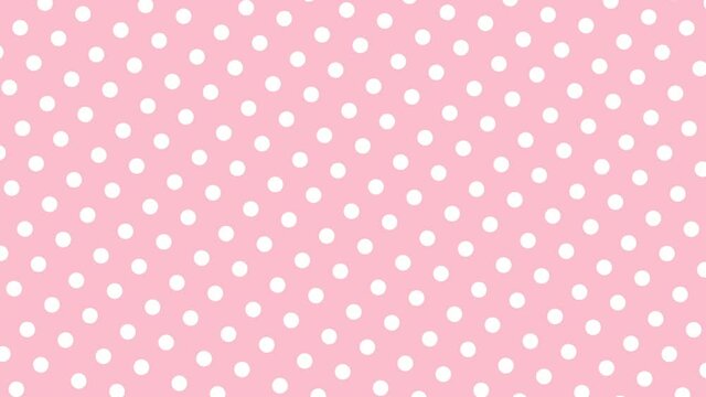 白色の拡大縮小を繰り返すドットパターンピンク色背景