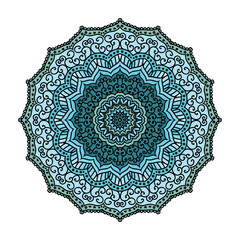 Mandala. Circular figure representing the universe in Hindu and Buddhist