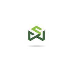 s w letter logo design icon inspiration