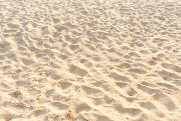 Fototapeta na wymiar Sand pattern texture in tropical beach as background.