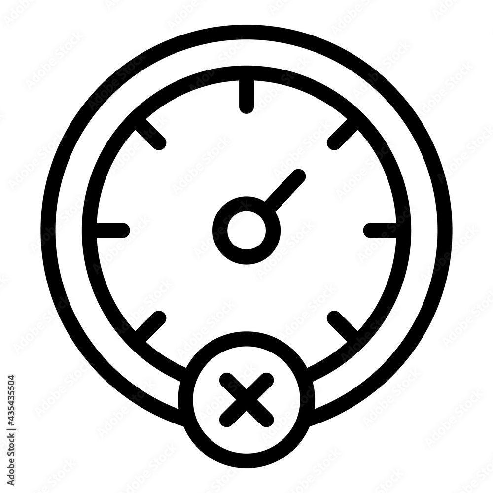 Poster speed car limit icon. outline speed car limit vector icon for web design isolated on white backgroun