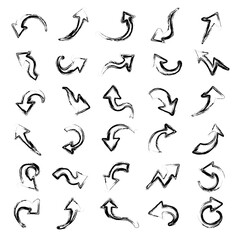 Abstract Hand Drawn Arrow Vector Set