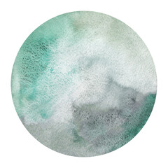 Circle watercolor background. Aquarelle texture