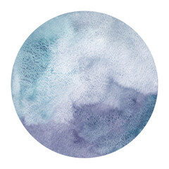 Circle watercolor background. Aquarelle texture