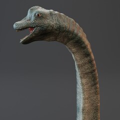 Realistic 3D Render of Brachiosaurus Dinosaur © bescec