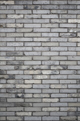 Gray vintage grunge brick wall texture for background