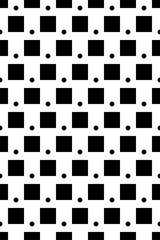 Classic monochrome minimalistic seamless dot pattern. Vector illustration.