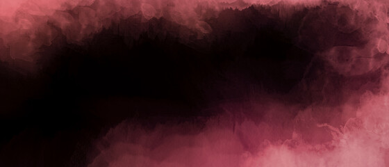 Black and pink color abstract watercolor background