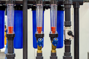 Reverse osmosis systems with water rotameter .