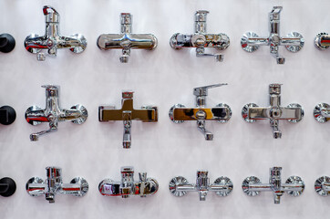 Different bathroom taps for sale.