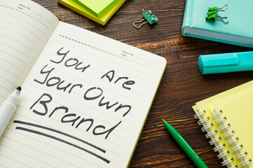 You are your own brand sign on the page.