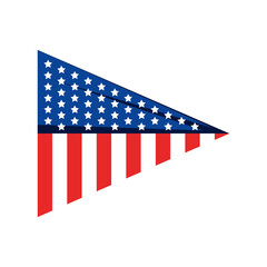 american flag triangle
