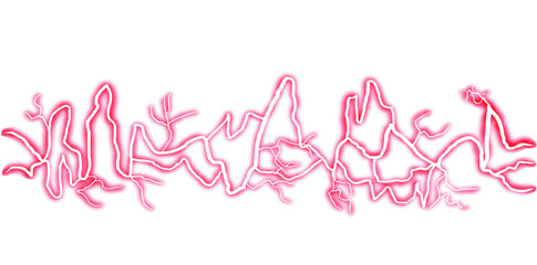 Red electric line illustration