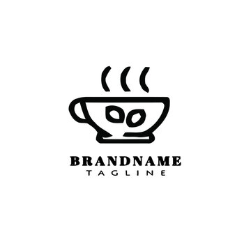 cute coffee logo icon design vector vector illustration