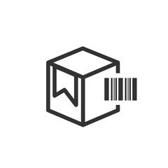 barcode icon on packing