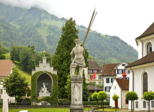 Arnold von Winkelried memorial in Stans. Nidwalden. Switzerland