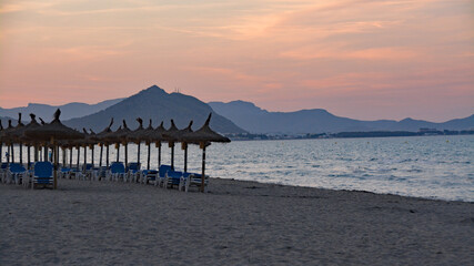 Abendstimmung in der Bucht von Alcudia 