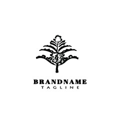 acanthus leaf logo icon design template vector illustration