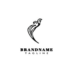 acanthus leaf logo icon design template vector illustration