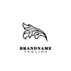 acanthus leaf logo icon design template vector illustration