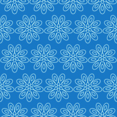 Seamless background with lace flowers