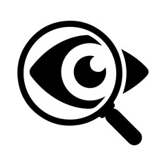 Eye care icon, vector and glyph