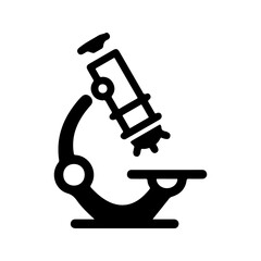 Microscope icon, vector and glyph