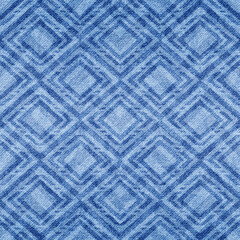 Denim seamless pattern. Indigo texture. Blue distress background. Repeated modern fabric. Abstract degrade patterns. Repeating faded effect creative printing. Marks design mottled jeans. Vector