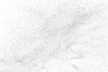 Distressed black texture. Dark grainy texture on white background. Dust overlay textured. Grain noise particles. Rusted white effect. Grunge design elements. Vector illustration, EPS 10.