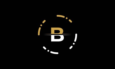 Initial Letter B Logo Design Vector Template. Abstract Letter B Logo Design