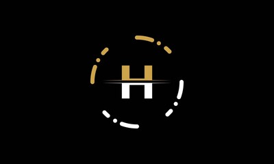 Initial Letter H Logo Design Vector Template. Abstract Letter H Logo Design