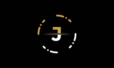 Obraz premium Initial Letter J Logo Design Vector Template. Abstract Letter J Logo Design