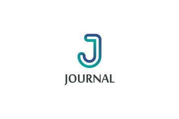 Letter J blue color business logo design