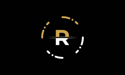 Initial Letter R Logo Design Vector Template. Abstract Letter R Logo Design